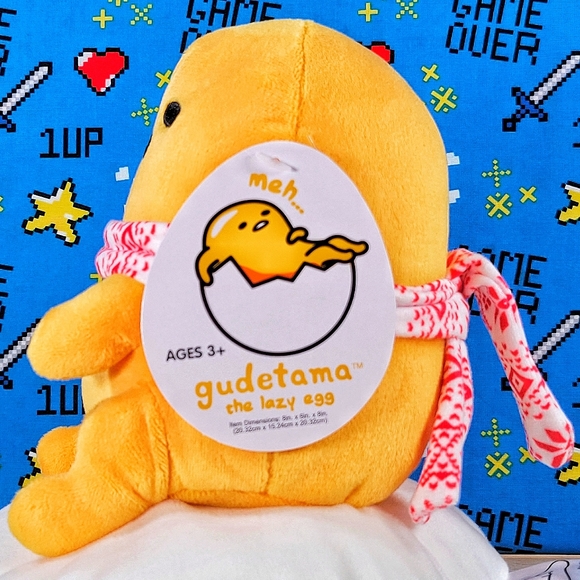 GUND Gudetama the Lazy Egg 8" Stuffed Animal Collectible Sanrio Anime Toy Plush - Picture 4 of 8